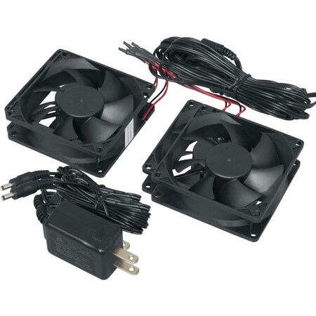 Middle Atlantic Mfr Dc 2Fan Kit W Pwr Sup MFR-FANKIT-2